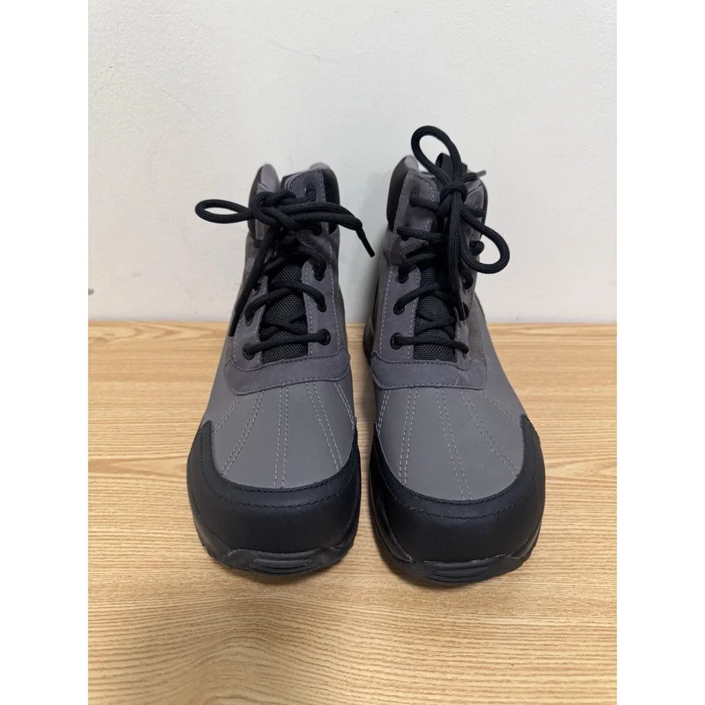 UGG Men's Emmett Duck Boot Waterproof‎  Size 10 Dark Grey/Black 1115834 EUC
